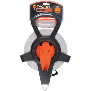 TACTIX - Μετροταινία Ανοιχτού Τύπου Fiber Glass  60M X 13 mm (240260)