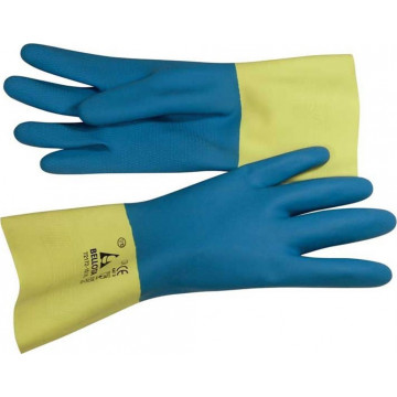BELLOTA - Γάντια εργασίας latex κίτρινο/μπλε (72172)
