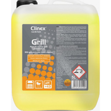 CLINEX - GRILL 5LT ΚΑΘΑΡΙΣΤΙΚΟ ΓΙΑ ΚΑΜΜΕΝΑ ΛΙΠΗ, ΚΑΠΝΙΑ, BBQ, ΦΟΥΡΝΟΥΣ (CLINEX 77-073)