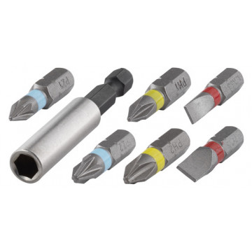 WOLFCRAFT - 1/4" Σετ 7τεμ μύτες και αντάπτορας (2446000)