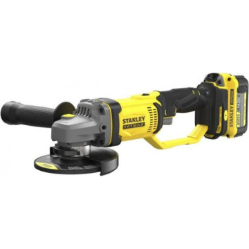 STANLEY FATMAX - V20 ΓΩΝΙΑΚΟΣ ΤΡΟΧΟΣ ΜΕ 2 X 4.0AH ΜΠΑΤΑΡΙΕΣ ΛΙΘΙΟΥ ΚΑΙ ΚΑΣΕΤΙΝΑ (SFMCG400M2K-QW)