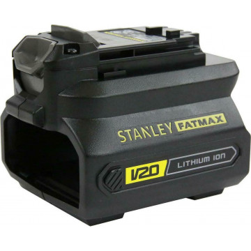 STANLEY FATMAX - V20 ΑΝΤΑΠΤΟΡΑΣ ΜΠΑΤΑΡΙΩΝ ΣΥΜΒΑΤΟ ΜΕ ΜΠΑΤΑΡΙΕΣ 1,5AH & 2AH ΜΟΝΟ ΣΩΜΑ (SFMCB100-XJ)