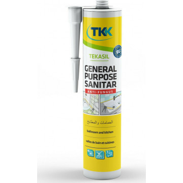 TEKASIL - General Purpose Sanitar Σφραγιστική Σιλικόνη Αντιμουχλική Λευκή 280ml (51961)