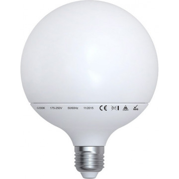 ADELEQ - 20W ΨΥΧΡΟ ΛΕΥΚΟ ΛΑΜΠΑ GLOBE LED G120 E27 6200K (13-272120200)