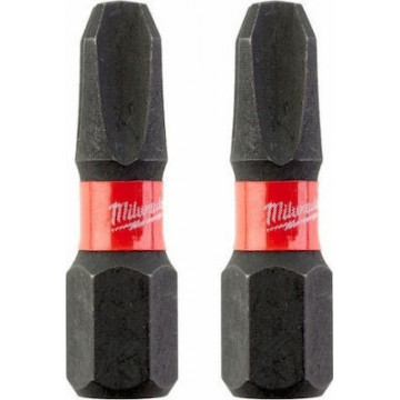 MILWAUKEE - PH 3X25mm ΜΥΤΗ SHOCKWAVE IMPACT 2ΤΕΜ (4932430857)	