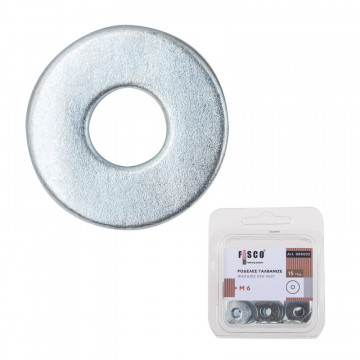 FISCO - M8 Ροδέλες φαρδιές DIN 9021 σε blister 10τεμ (085023)