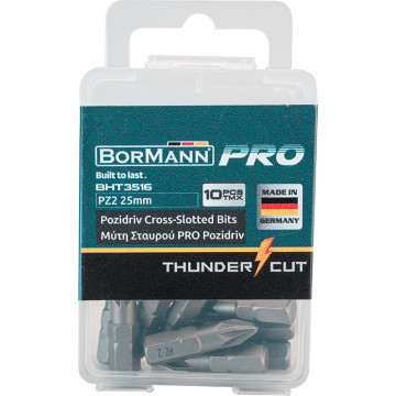 BORMANN Pro - BHT3516 PZ2 25mm ΜΥΤΗ ΣΤΑΥΡΟΥ PRO 10ΤΕΜ (044963)