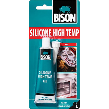 BISON - 60ml Silicone high temp υψηλής θερμοκρασίας κόκκινη (8710439101163)