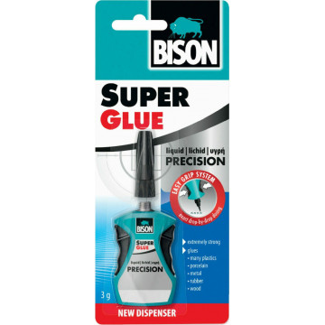 BISON - 3gr SUPER GLUE PRECISION ΥΓΡΗ ΚΟΛΛΑ ΣΤΙΓΜΗΣ (8710439140681)