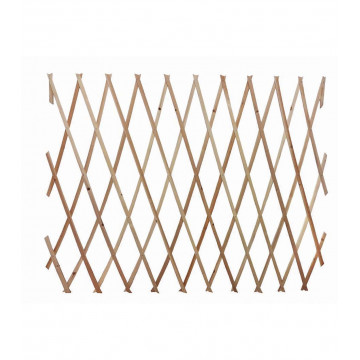 SIDIRELA - 150X180cm Καφέ ξύλινη πέργολα με πλέγμα ρόμβου με 6 σειρές (Ε-1417)
