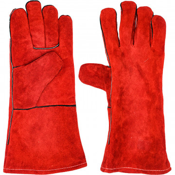 BORMANN Pro - BPP2335 Νο.14 Γάντια ηλεκροσυγκόλησης δέρμα μόσχου κόκκινα (045373)