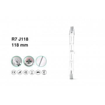 GEYER - 400W Λάμπα ιωδίνης R7s 400W 2700Κ 8550lm 118mm (FR7118400)