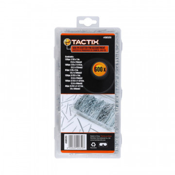 TACTIX - ΚΟΠΙΛΙΕΣ ΣΙΔΗΡΕΣ, σετ 600 τεμ., σε πλαστική κασετίνα (565251)