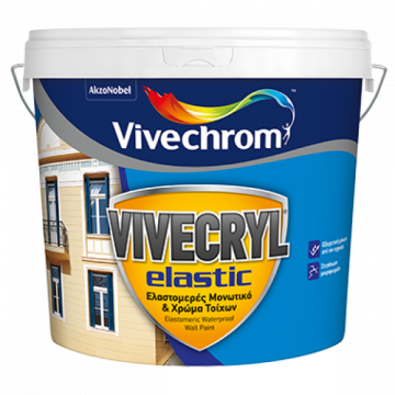 VIVECHROM - 10lt Vivecryl elastic μονωτικό ελαστομερές για εξωτερικό χώρο λευκό (5175026)