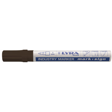LYRA - 2-4mm Μαύρος μαρκαδόρος ανεξίτηλος με λεπτή μύτη (L4040099)