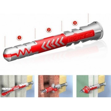 FISCHER - 8X65 DuoPower Βύσμα Πλαστικό 50τεμ (538251)