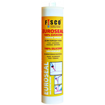 FISCO - Euroseal Σφραγιστική Σιλικόνη Αντιμουχλική Διάφανη 280ml (28943)