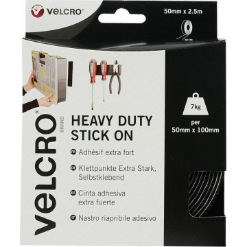 VELCRO - Heavy Duty Stick Οn Λευκή Αυτοκόλλητη Ταινία Χριτς Χρατς Λευκή 50mmx2,5m (060246062)