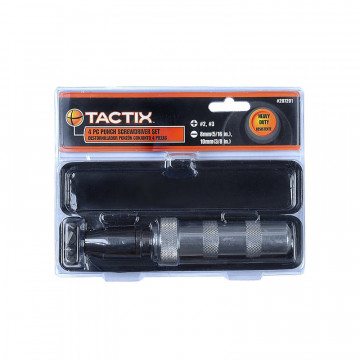 TACTIX - Κατσαβίδι Κτυπητό, Με 4 Μύτες (-) 8, 10 mm & Ph 2, 3 (207201)