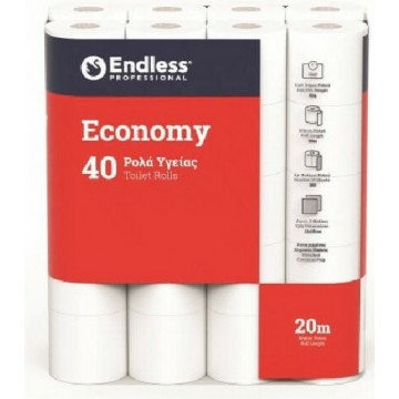 ENDLESS - Ρολό Υγείας Gofre Economy 40 ρολά (1100114002)