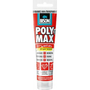BISON - PolyMax Crystal Express Σφραγιστική Σιλικόνη Διάφανη 115gr (8710439227757)