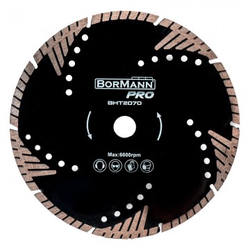 BORMANN Pro - BHT2070 Διαμαντόδισκος Triangle Turbo Φ115x2.0x22.2mm 8mm (043942)