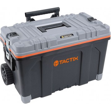 TACTIX - Τροχήλατο Πλαστικό Μπαούλο Μεταφοράς και Αποθήκευσης Εργαλείων Π64xB40xΥ44.5cm (320302)