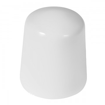 ΟΕΜ - Φ30xΥ3,2mm Λευκό Στοπ θυρών βιδωτο πλαστικό  ART33 (7033.Λ)