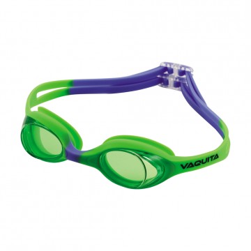 VAQUITA - Combo Γυαλιά Κολύμβησης Παιδικά με Αντιθαμβωτικούς Φακούς Πράσινο/μωβ (66506)