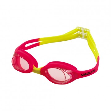 VAQUITA - Combo Γυαλιά Κολύμβησης Παιδικά με Αντιθαμβωτικούς Φακούς ρόζ/κίτρινο (66506)