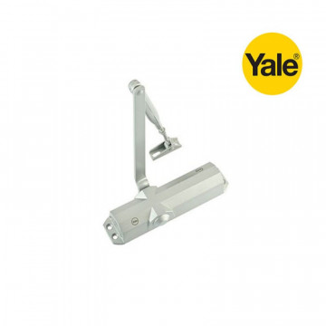 YALE - Μηχανισμός επαναφοράς πόρτας λευκή πλακέ Νο2-4 Σούστα (4000)