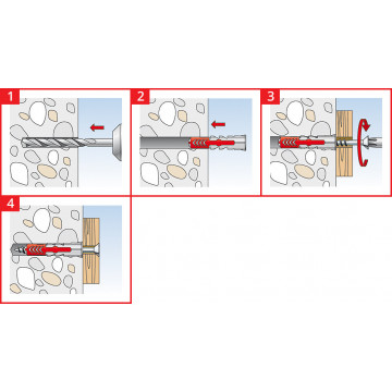 FISCHER- 6X50 DUOPOWER ΠΛΑΣΤΙΚΟ ΒΥΣΜΑ (100ΤΕΜ) (538240)