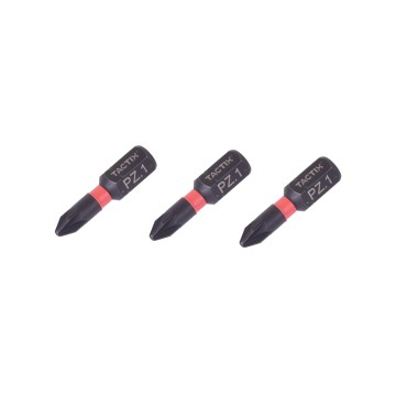 TACTIX - PZ1x25mm μύτη σταυρού pozidri impact torsion σε blister 3τεμ (455201)