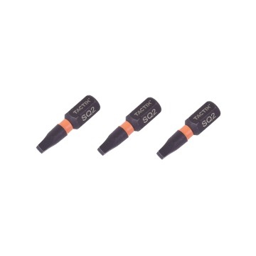 TACTIX - 2x25mm Μύτη τετράγωνη robertson imract torsion σε bliste 3τεμ (455302)