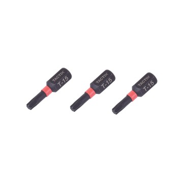 TACTIX - T15x25mm Μύτη torx impact torsion σε blister 3τεμ (455402)