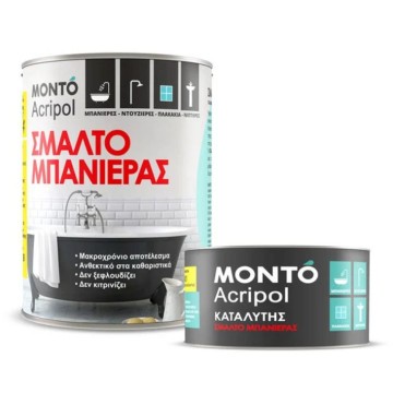 MONTO - Σμάλτο Μπανιέρας λευκό 750ml (17059)