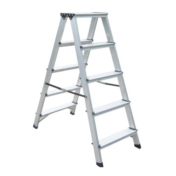 BORMANN Pro - BHL9040 Σκάλα Αλουμινίου με 2x5 Σκαλοπάτια (051411)