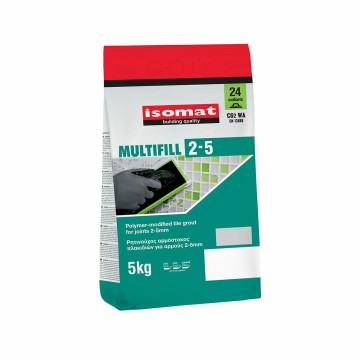 ISOMAT - Μαύρο multifill 2-5 αρμόστοκος πλακιδίων 4kg (210662)