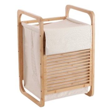 SIDIRELA - 40x35x60cm καλάθι απλύτων bamboo (E-1323)