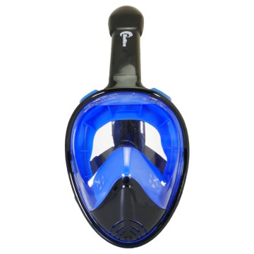 BLUEWAVE - S/M Μάσκα Θαλάσσης Σιλικόνης Full Face μαύρο/μπλέ σκούρο  (61062)