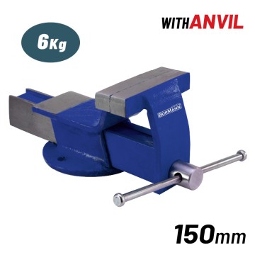 BORMANN - BBV2300 Μέγγενη Πάγκου Σταθερή με αμόνι 150mm 6Kg (020264)