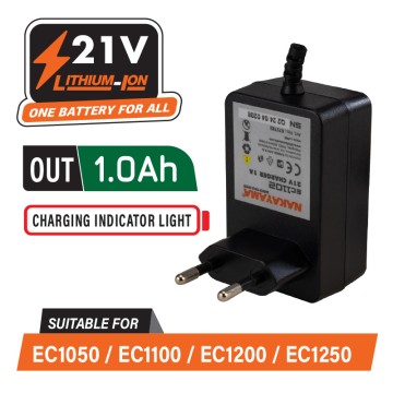 NAKAYAMA Pro - EC1102 Φοριστής 21V, 1A Για EC1050,EC1100,EC1200,EC1250 (075783)