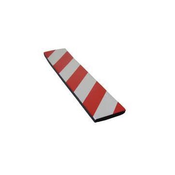 ESSENTIAL - 50x10x1,5cm Προστατευτικό αφρώδες για τοίχους αυτοκόλλητο κόκκινο-άσπρο (2100RW)