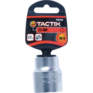TACTIX - 8mm Καρυδάκι CR-V 1/2" Πολύγωνο (361101)