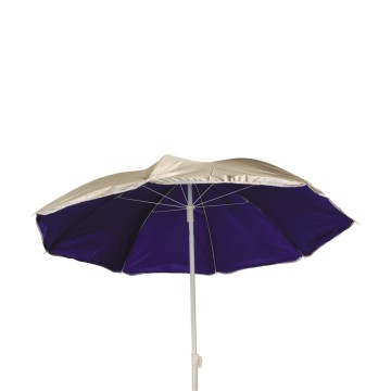 SUMMER CLUB - Ομπρέλα παραλίας Nnylon silver/blue 180/8 (18308)