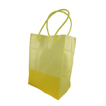 UNIGREEN - 31x31x10cm Τσάντα παραλίας πλαστική κίτρινη (23321)