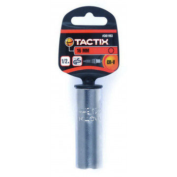 TACTIX - 16mm Μπουζόκλειδο Καστάνιας CR-V 1/2" Εξάγωνο (361193)