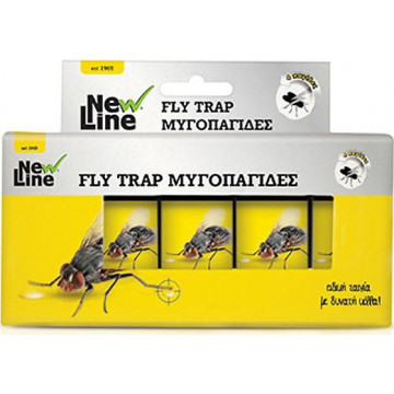 NEW LINE - FLY TRAP ΜΥΥΓΟΠΑΓΙΔΕΣ ΜΕ ΚΟΛΛΑ 4ΤΕΜ (99400)