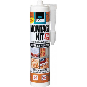 BISON - Montagekit Super Strength Μονταζόκολλα Μπεζ 310ml (1106039)