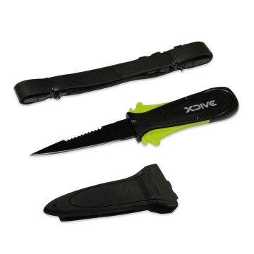 XDIVE - 9cm Μαχαίρι κατάδυσης ribbon lime teflon (65110)